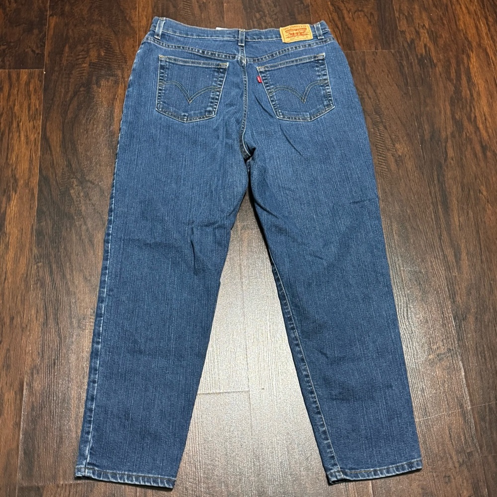 Levi’s 512 Classic Slim Stretch Tapered Blue High rise Denim Jeans 16 Short EUC - Picture 13 of 13